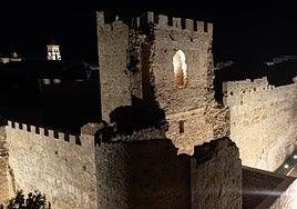 Image of the castle once the lighting work had been completed.