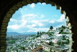 View of the Albaicín quarter from the palace of Dar al-Horra.