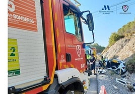 The scene of the crash.