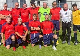 The team line-up at a recent tournament in France.