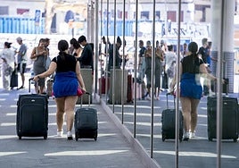 Departure operation in August at Renfe Atocha-Almudena Grandes station
