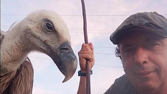 The goat herder in Spain who took a weary griffon vulture under his wing