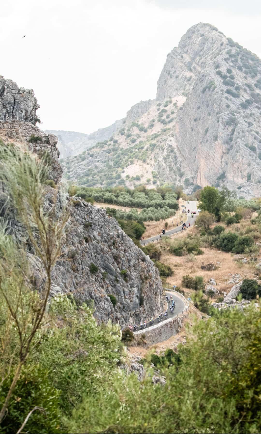 Vuelta a España pro cycle event races through inland Malaga towns and villages, in photos