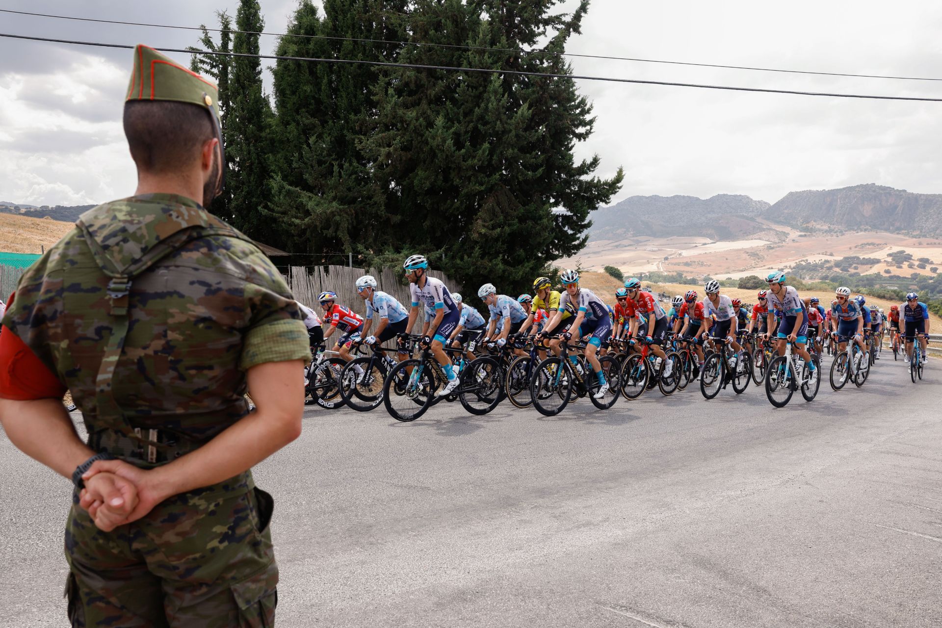 Vuelta a España pro cycle event races through inland Malaga towns and villages, in photos