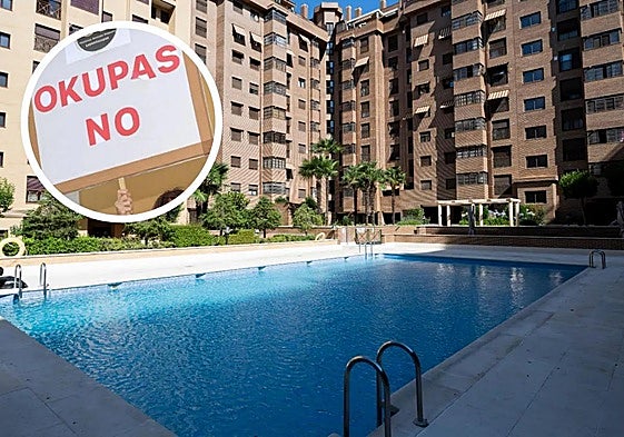 Squatters forced residents to close their community swimming pool on the Costa del Sol (file image).