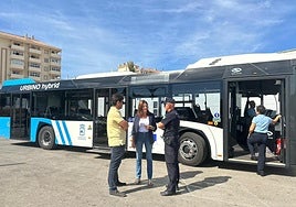 View of one of Fuengirola's town buses.