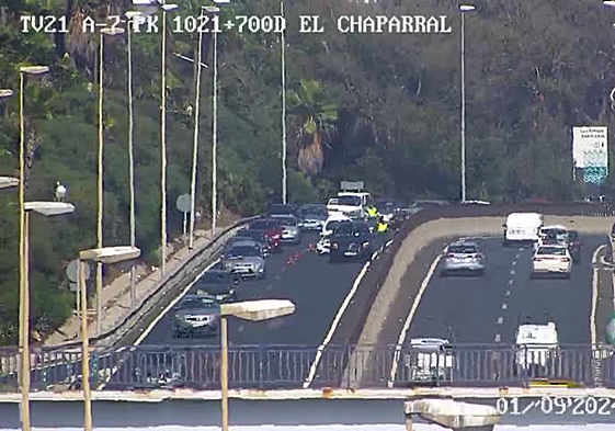 Image of the reach area, from DGT cameras.