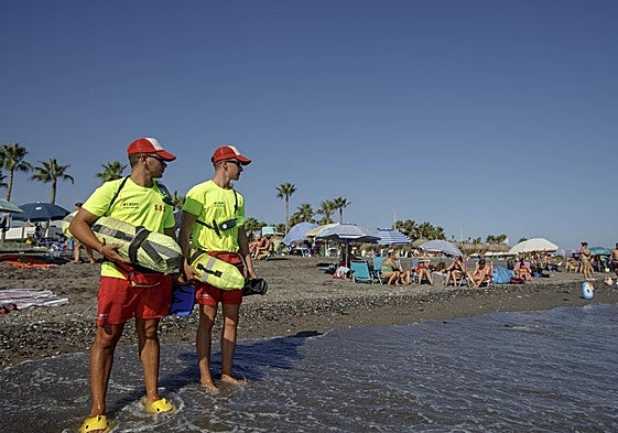Lifeguards at Playa Granada, Motril.