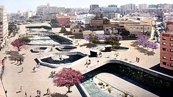 This is Malaga's ambitious project to open up large pedestrian areas over its riverbed
