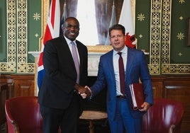 David Lammy with Fabian Picardo on Wednesday this week.