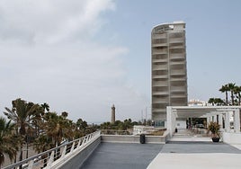Symbols. The Mirador del Carmen is close to the fishing port and the Punta Doncella lighthouse.