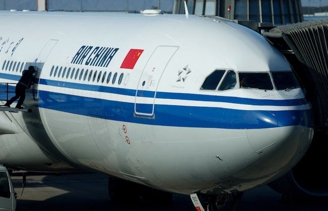 File image of an Air China plane at the international airport in Beijing.