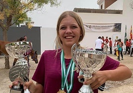 Jazmin Grahm after her victory on Sunday 8 September.