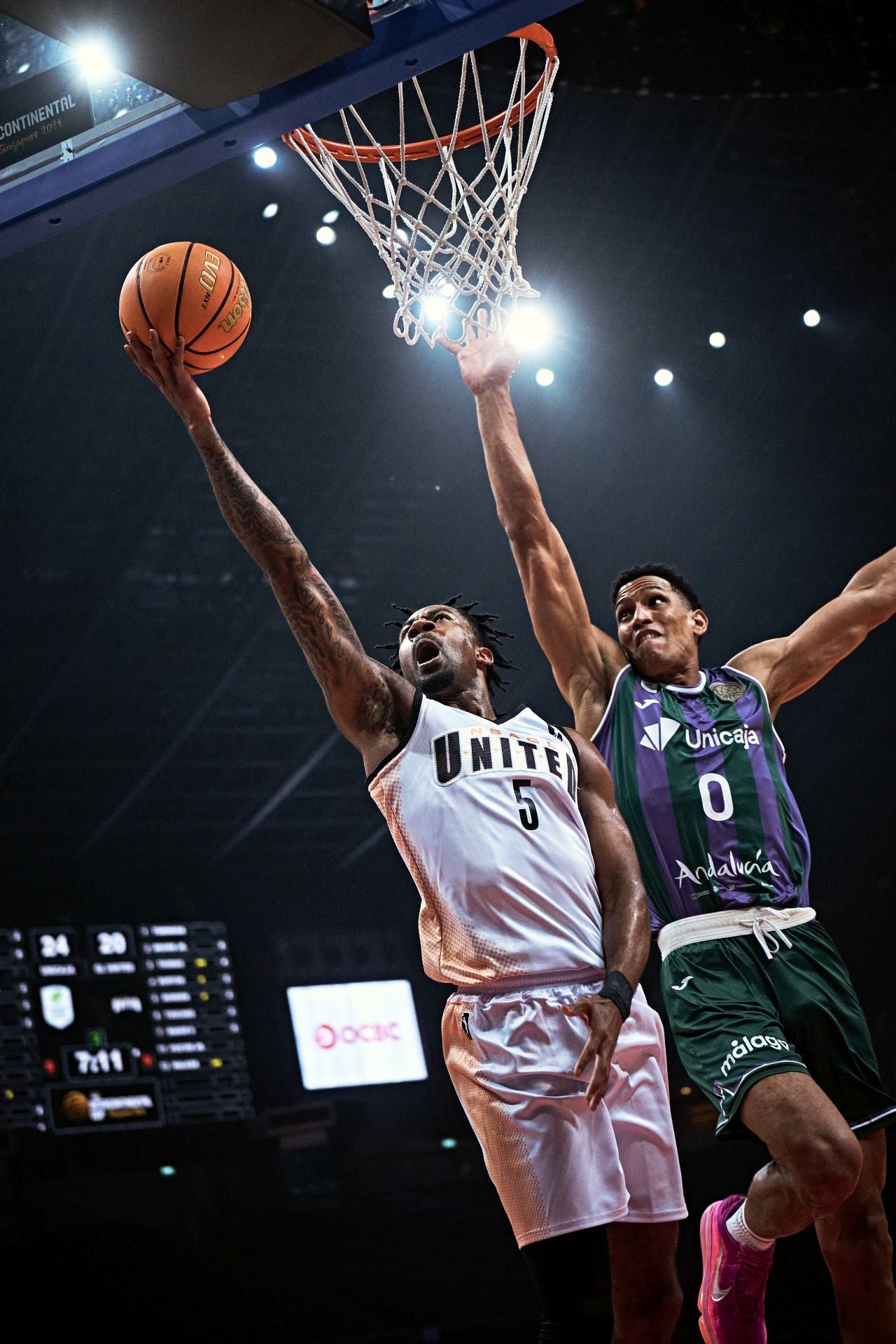 The best photos from Malaga-based Unicaja basketball team's victory at Intercontinental Cup final in Singapore