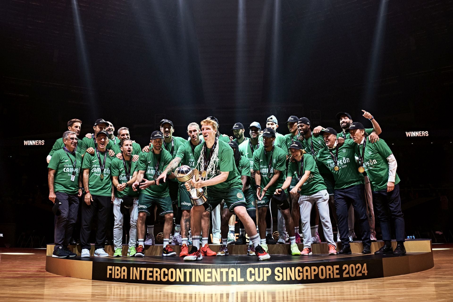 The best photos from Malaga-based Unicaja basketball team's victory at Intercontinental Cup final in Singapore