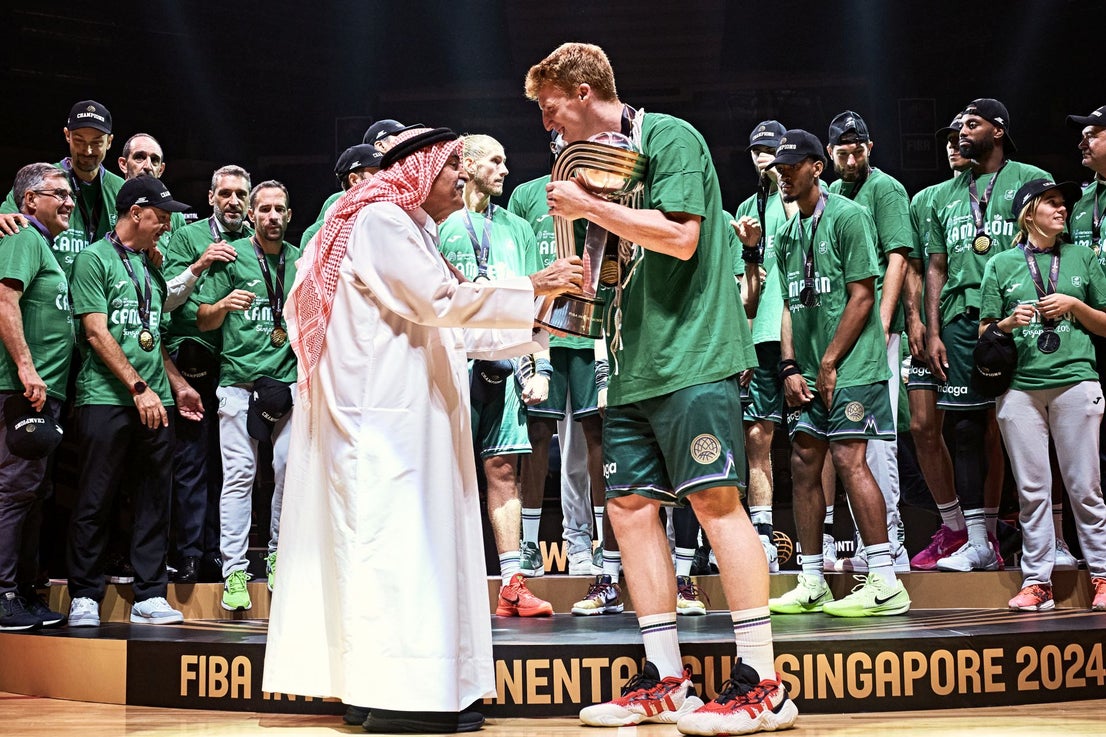 The best photos from Malaga-based Unicaja basketball team's victory at Intercontinental Cup final in Singapore