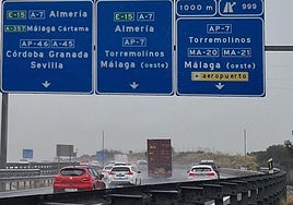 The AP-7 as it passes through Torremolinos.
