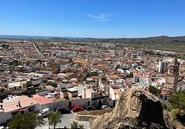 Panoramic view of the Vélez-Málaga town centre from the La Fortaleza area.