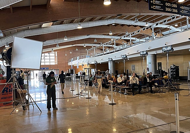 The cruise terminal was 'tuned' to set the scene for Malaga Airport.