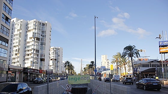 Final farewell to tunnel entrance that served as underground access to Benalmádena marina