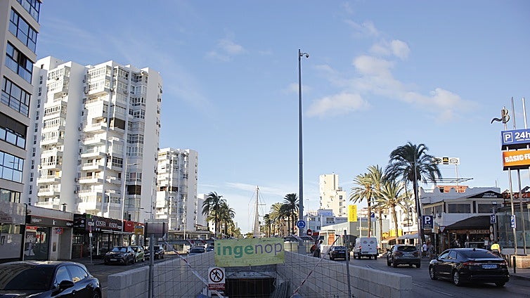 Final farewell to tunnel entrance that served as underground access to Benalmádena marina
