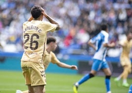 Malaga's Antoñito rues a missed chance at Riazor.