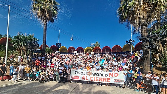 Hundreds protest at gates of iconic Tivoli amusement park demanding its reopening