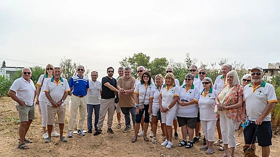 Members of Costa del Sol sports club bowled over to get a new green