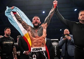 Tenaglio, after being proclaimed world champion.