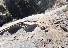Diamond washing residue at Los Jarales.