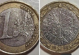 1 euro coin sold on eBay for 2,990 euros.