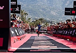 The finishing line at last year’s event.