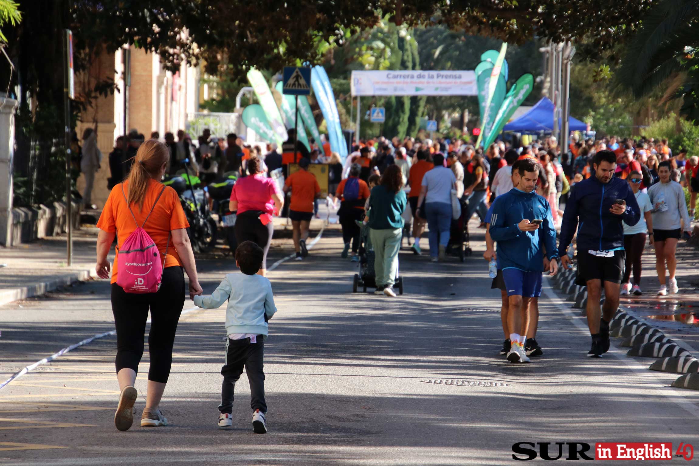 Annual press freedom event for charity hits the streets of Malaga city, in photos