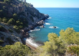 La Doncella beach is at the eastern end of Malaga province.
