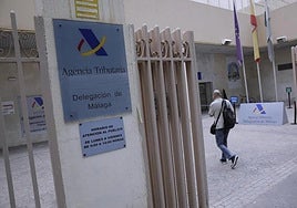 The provincial headquarters for Spain's tax collection agency (AEAT) in Malaga.