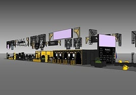 Virtual image of the set-up of the Andalucía stand at the WTM in London.