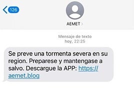 Beware of the 'Dana' storm alerts circulating in Spain: scam messages impersonating Aemet detected