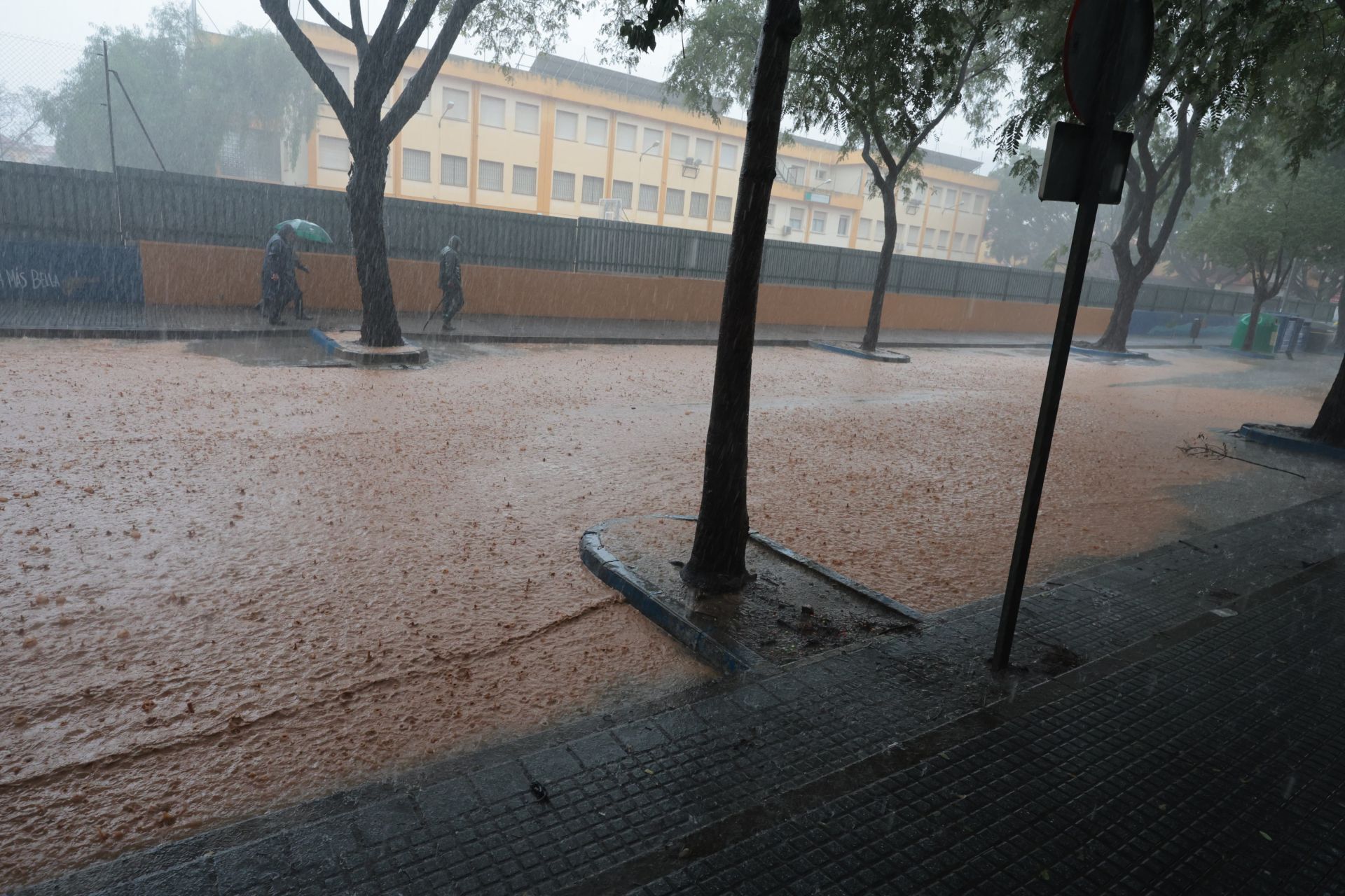 The latest 'Dana' storm sweeps through Malaga and these are the scenes it is leaving in its wake