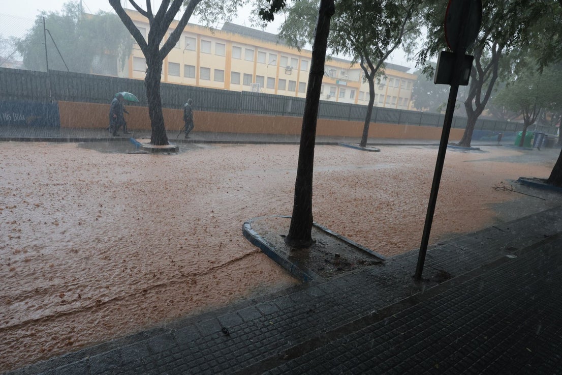 The latest 'Dana' storm sweeps through Malaga and these are the scenes it is leaving in its wake
