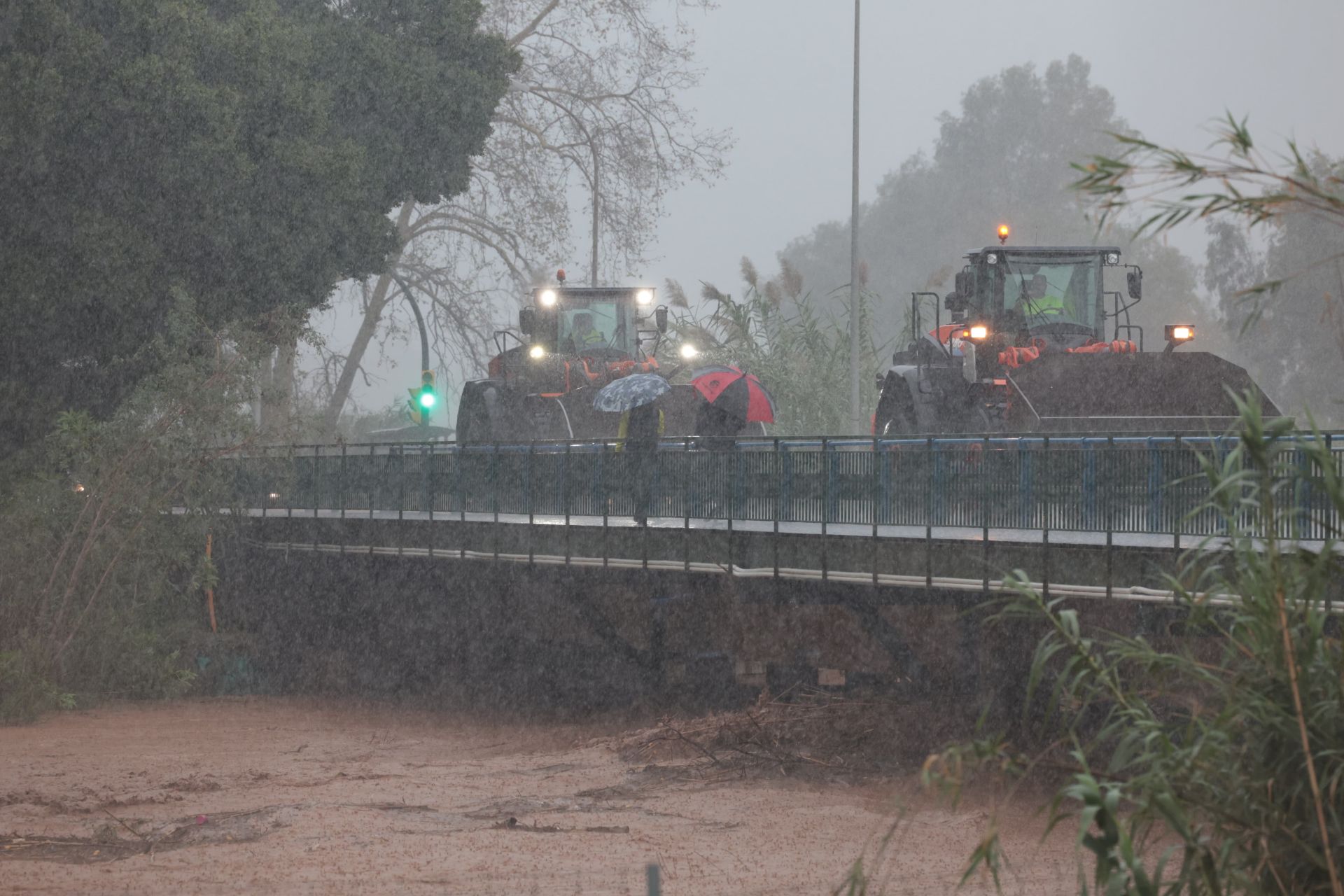 The latest 'Dana' storm sweeps through Malaga and these are the scenes it is leaving in its wake