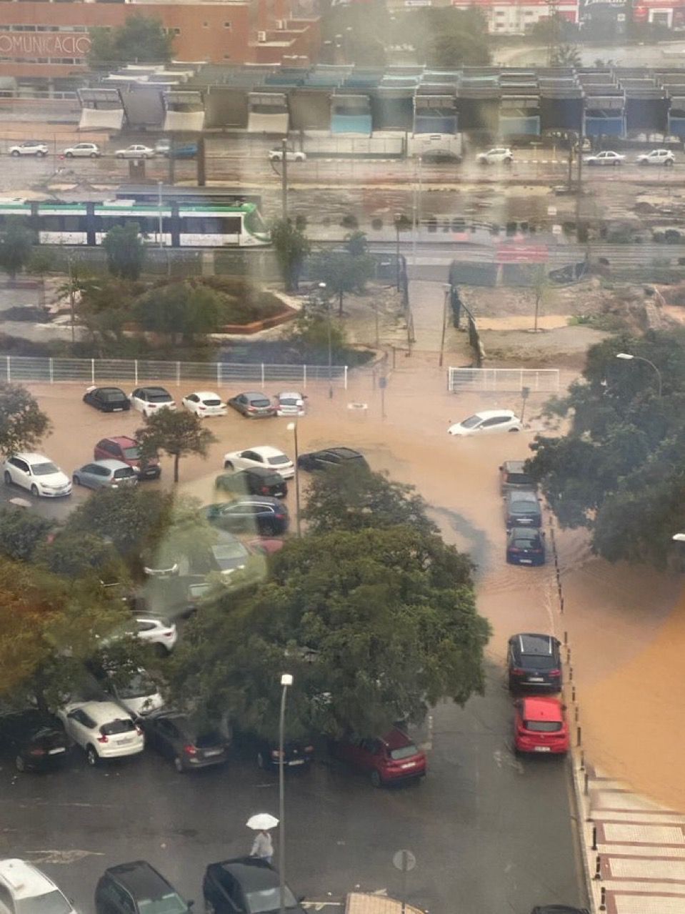 The latest 'Dana' storm sweeps through Malaga and these are the scenes it is leaving in its wake