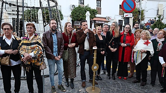 Is this the first tourist town in Spain to switch on its Christmas lights this year?