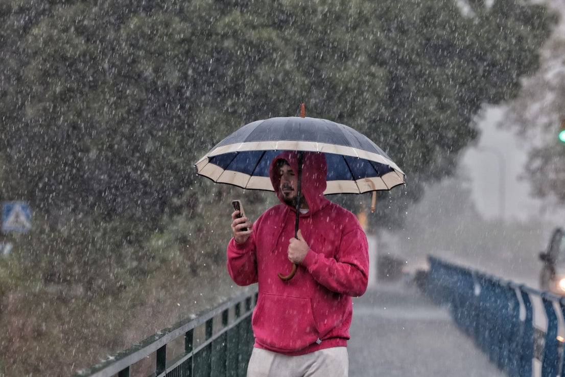 The latest 'Dana' storm sweeps through Malaga and these are the scenes it is leaving in its wake