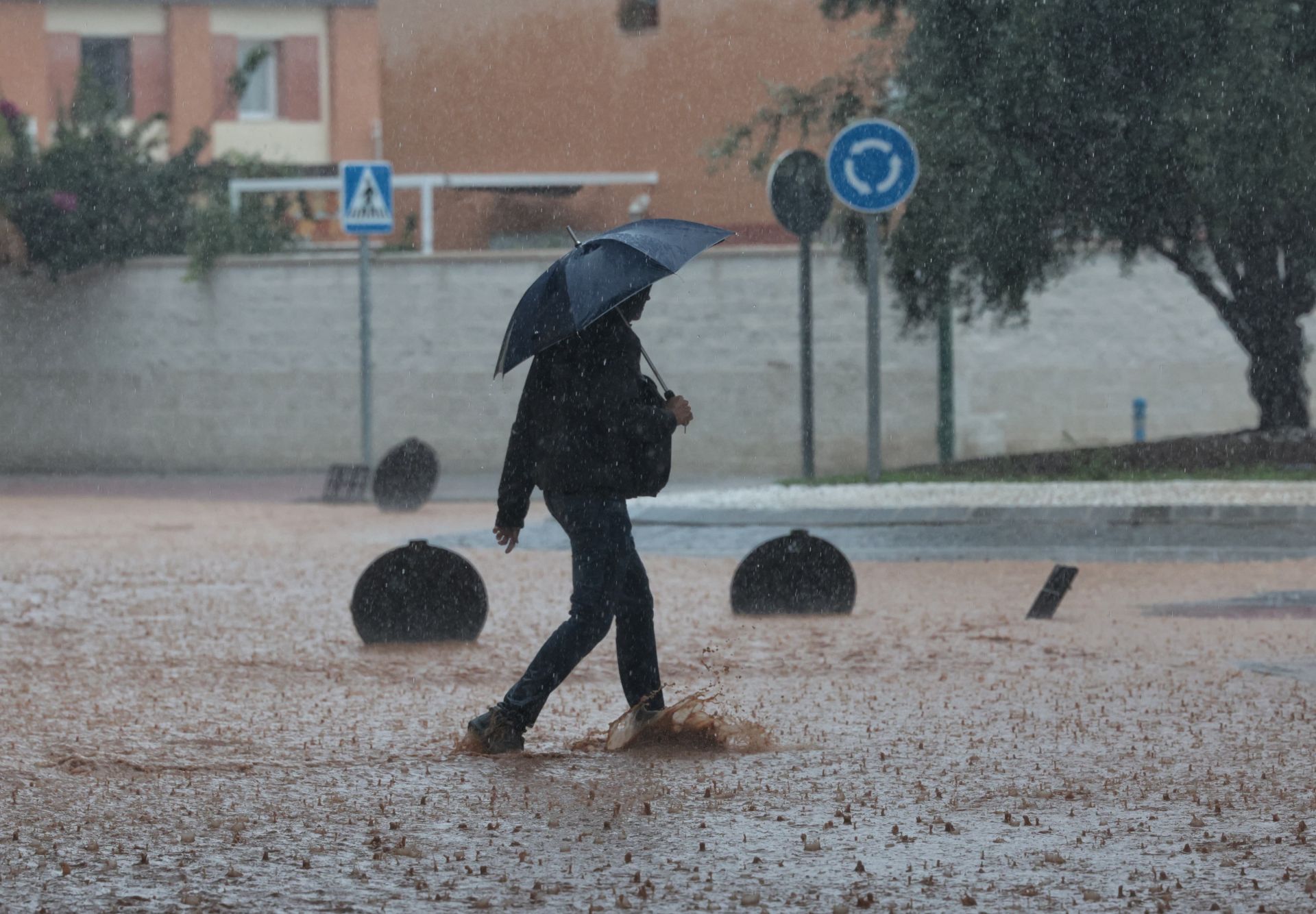 The latest 'Dana' storm sweeps through Malaga and these are the scenes it is leaving in its wake