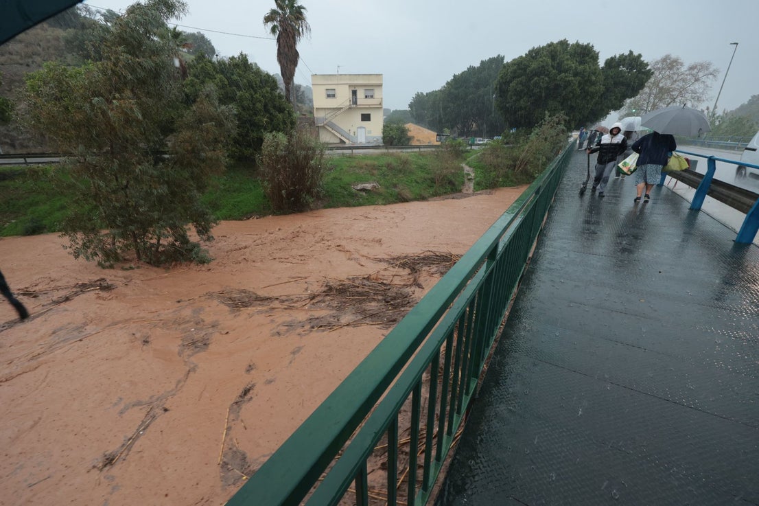 The latest 'Dana' storm sweeps through Malaga and these are the scenes it is leaving in its wake