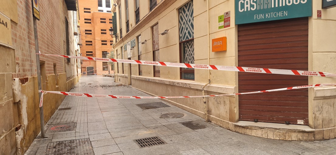 Así amanece este jueves el Centro de Málaga tras las fuertes lluvias provacadas por la DAMA