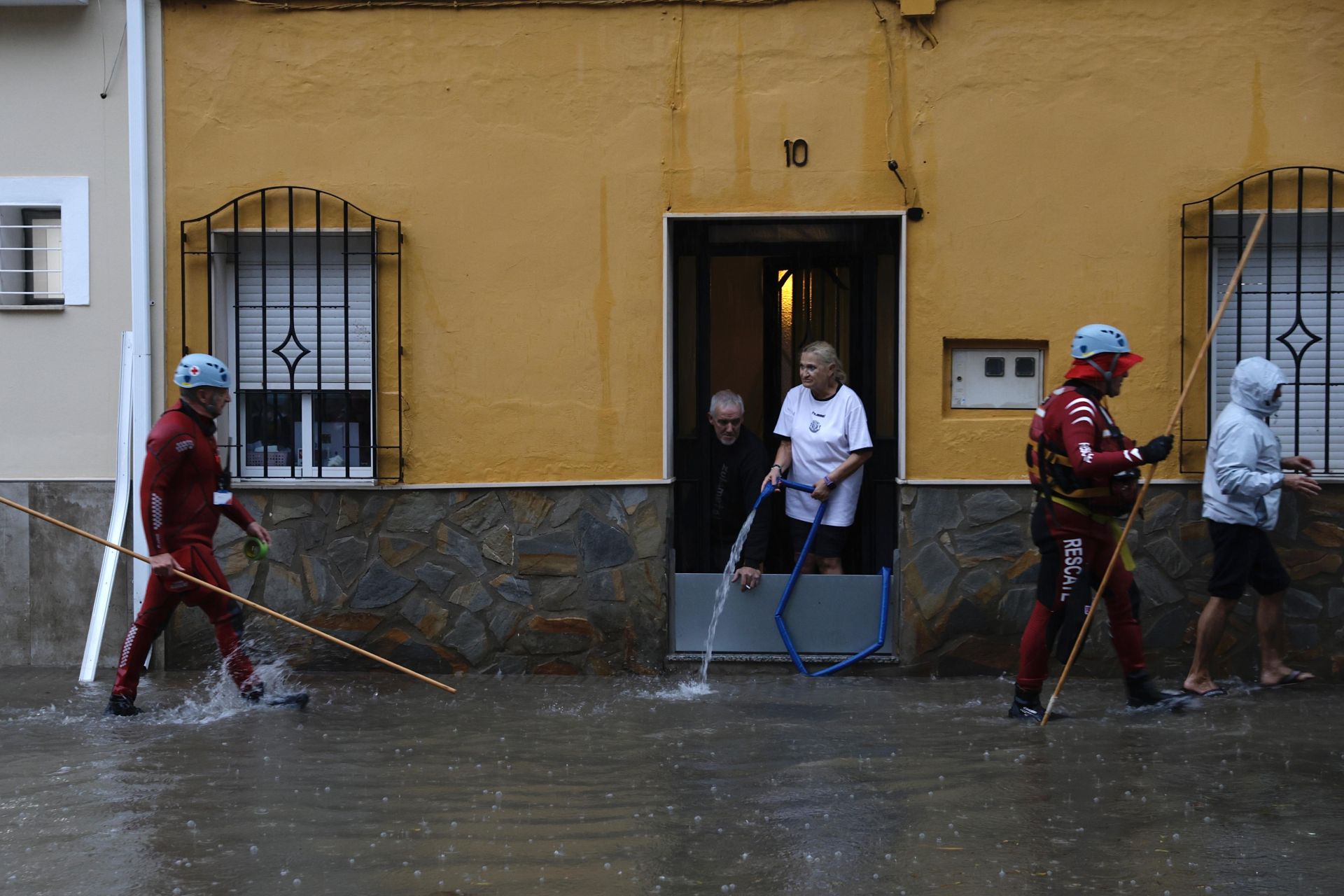 The latest 'Dana' storm sweeps through Malaga and these are the scenes it is leaving in its wake