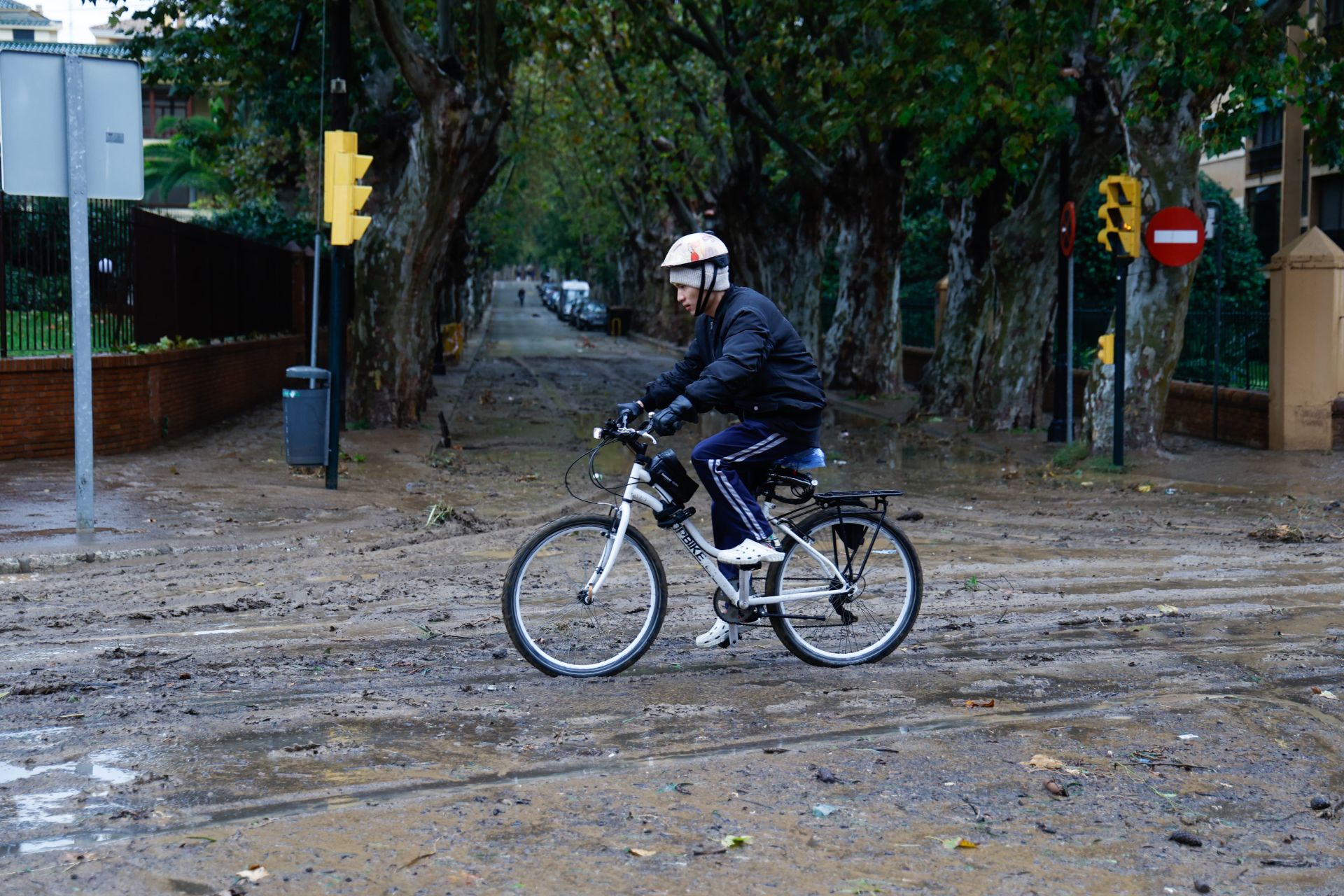 The latest 'Dana' storm sweeps through Malaga and these are the scenes it is leaving in its wake