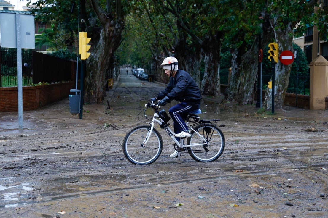 The latest 'Dana' storm sweeps through Malaga and these are the scenes it is leaving in its wake