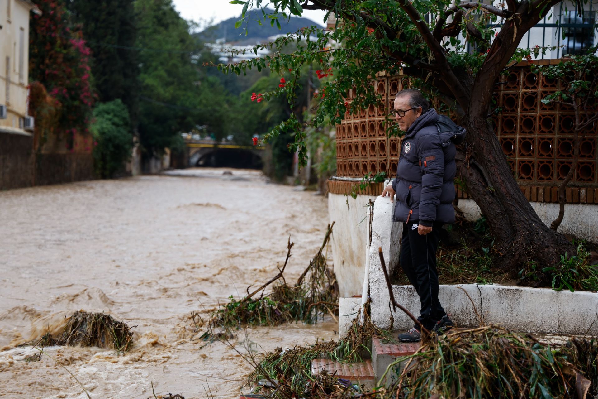 The latest 'Dana' storm sweeps through Malaga and these are the scenes it is leaving in its wake